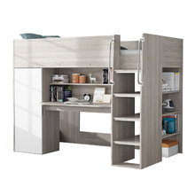 Horizon King Single Loft Bed with Shelves